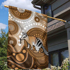 Numbat Australia Garden Flag Myrmecobius Fasciatus Indigenous Art - Aussie Hoodie