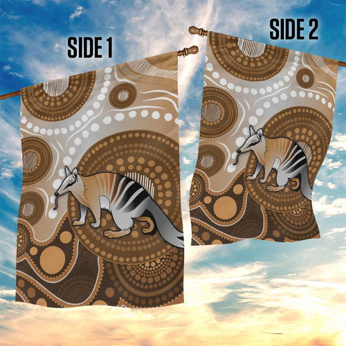 Numbat Australia Garden Flag Myrmecobius Fasciatus Indigenous Art - Aussie Hoodie