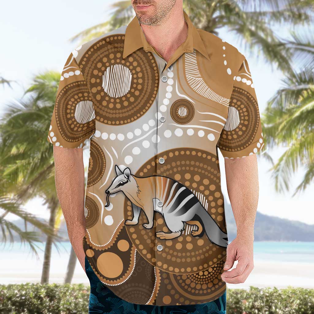 Numbat Australia Hawaiian Shirt Myrmecobius Fasciatus Indigenous Art - Aussie Hoodie