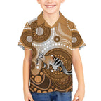 Numbat Australia Hawaiian Shirt Myrmecobius Fasciatus Indigenous Art - Aussie Hoodie