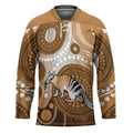 Numbat Australia Hockey Jersey Myrmecobius Fasciatus Indigenous Art - Aussie Hoodie
