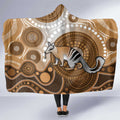Numbat Australia Hooded Blanket Myrmecobius Fasciatus Indigenous Art - Aussie Hoodie