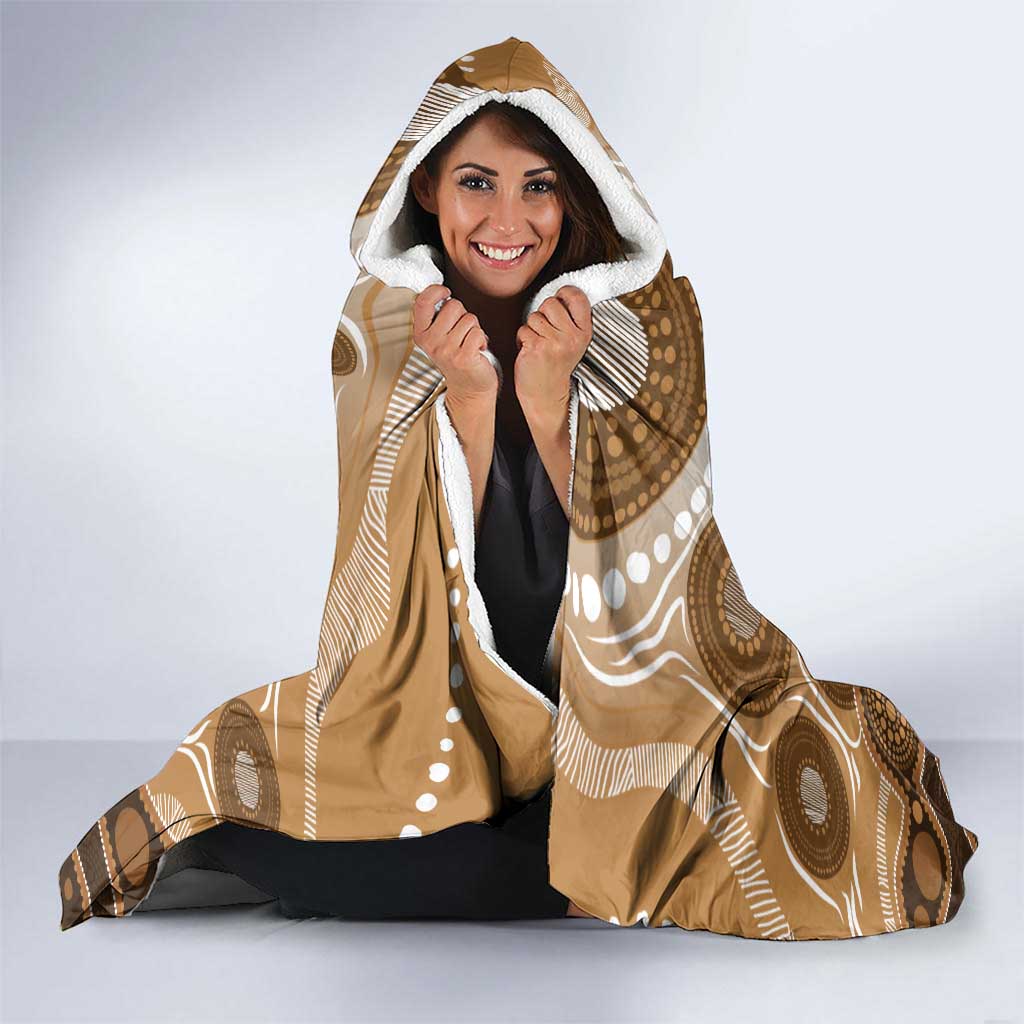 Numbat Australia Hooded Blanket Myrmecobius Fasciatus Indigenous Art - Aussie Hoodie