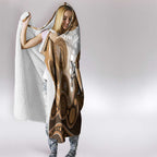 Numbat Australia Hooded Blanket Myrmecobius Fasciatus Indigenous Art - Aussie Hoodie
