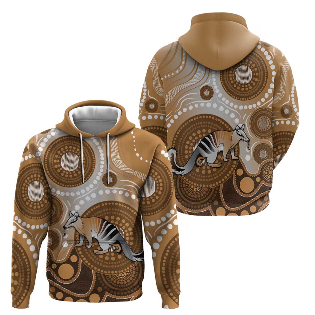 Numbat Australia Hoodie Myrmecobius Fasciatus Indigenous Art - Aussie Hoodie