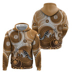 Numbat Australia Hoodie Myrmecobius Fasciatus Indigenous Art - Aussie Hoodie