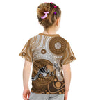 Numbat Australia Kid T Shirt Myrmecobius Fasciatus Indigenous Art - Aussie Hoodie