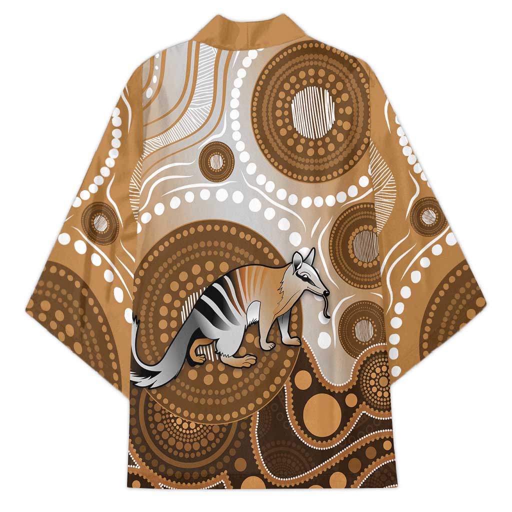 Numbat Australia Kimono Myrmecobius Fasciatus Indigenous Art - Aussie Hoodie