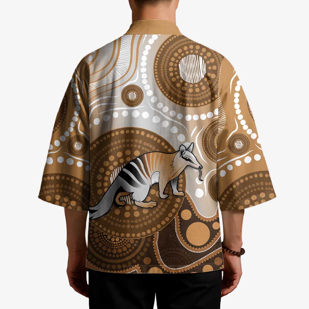 Numbat Australia Kimono Myrmecobius Fasciatus Indigenous Art - Aussie Hoodie