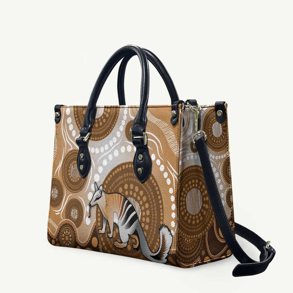 Numbat Australia Leather Bag Myrmecobius Fasciatus Indigenous Art - Aussie Hoodie