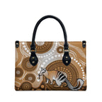 Numbat Australia Leather Bag Myrmecobius Fasciatus Indigenous Art - Aussie Hoodie