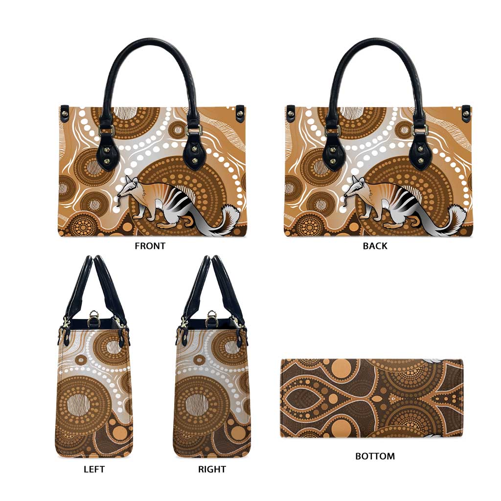 Numbat Australia Leather Bag Myrmecobius Fasciatus Indigenous Art - Aussie Hoodie
