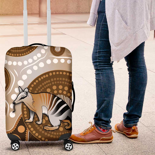 Numbat Australia Luggage Cover Myrmecobius Fasciatus Indigenous Art - Aussie Hoodie