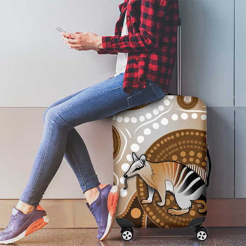 Numbat Australia Luggage Cover Myrmecobius Fasciatus Indigenous Art - Aussie Hoodie