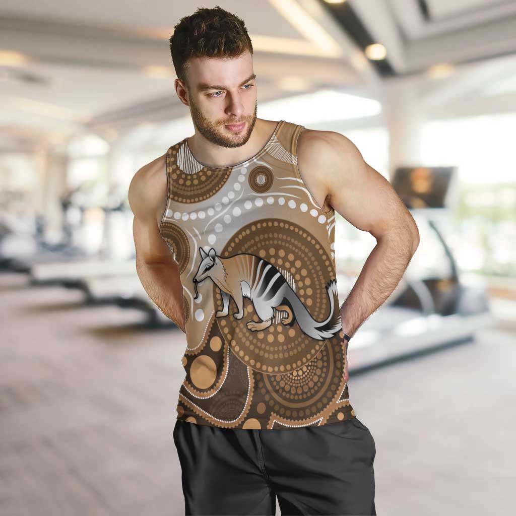 Numbat Australia Men Tank Top Myrmecobius Fasciatus Indigenous Art - Aussie Hoodie