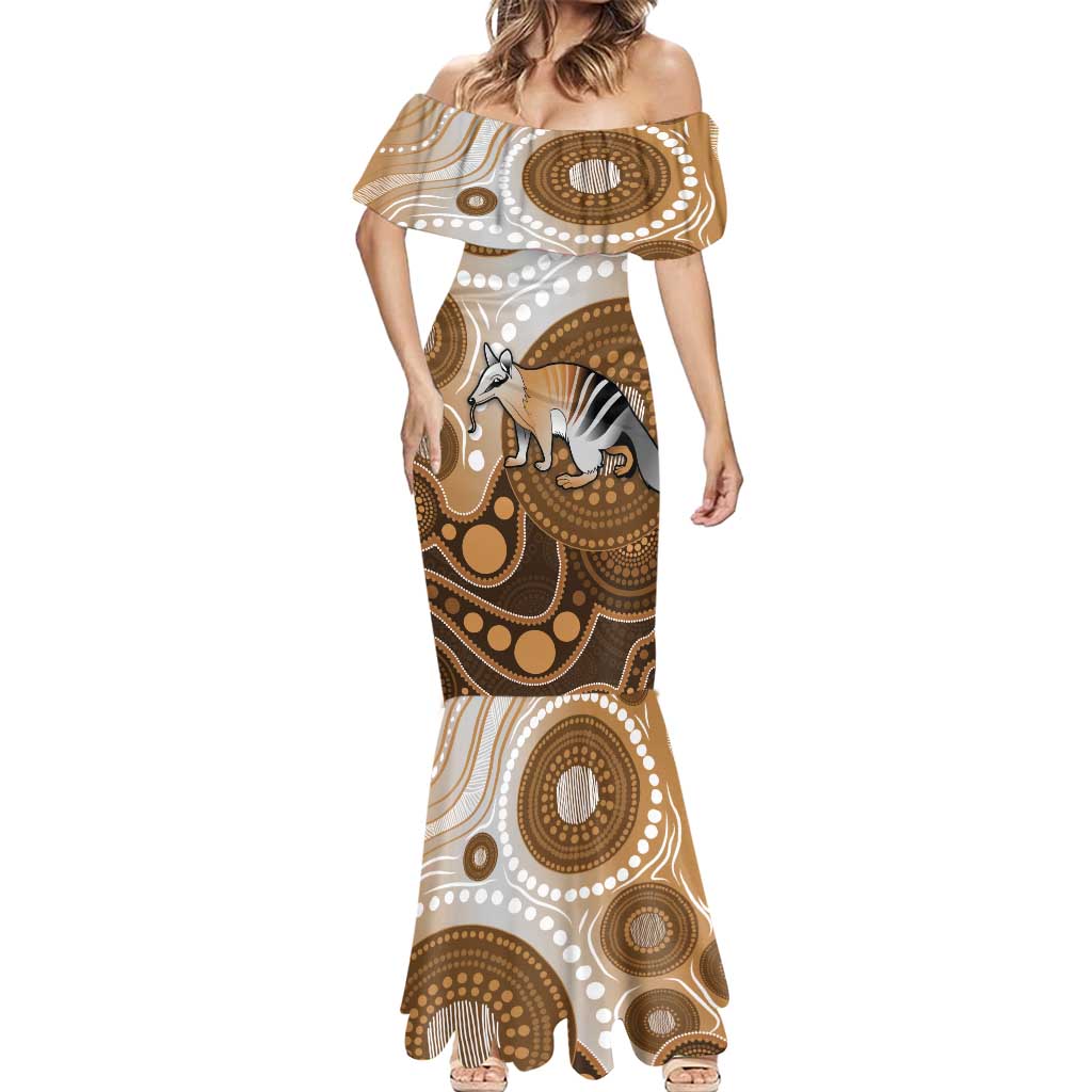 Numbat Australia Mermaid Dress Myrmecobius Fasciatus Indigenous Art - Aussie Hoodie