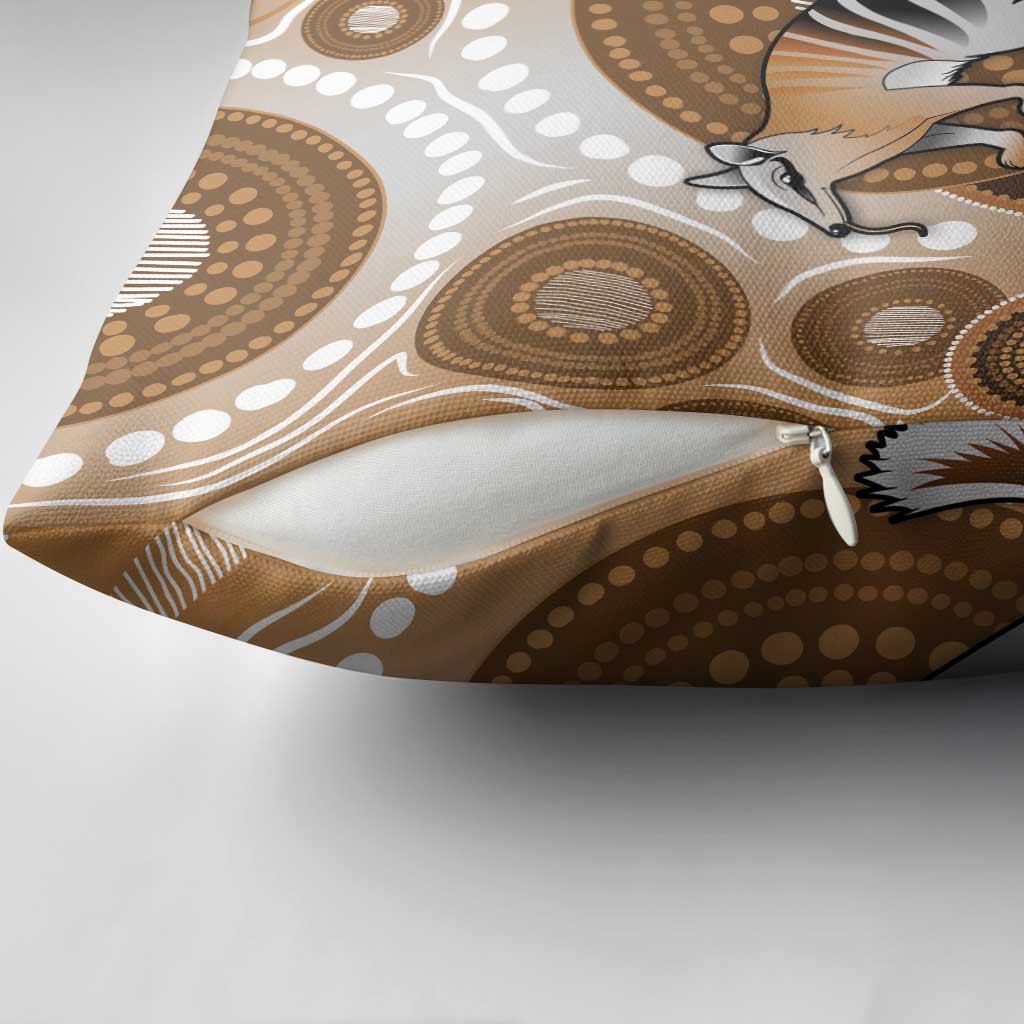 Numbat Australia Pillow Cover Myrmecobius Fasciatus Indigenous Art - Aussie Hoodie