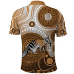 Numbat Australia Polo Shirt Myrmecobius Fasciatus Indigenous Art - Aussie Hoodie