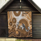 Numbat Australia Quilt Myrmecobius Fasciatus Indigenous Art - Aussie Hoodie