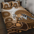 Numbat Australia Quilt Bed Set Myrmecobius Fasciatus Indigenous Art - Aussie Hoodie