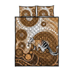 Numbat Australia Quilt Bed Set Myrmecobius Fasciatus Indigenous Art - Aussie Hoodie