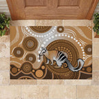 Numbat Australia Rubber Doormat Myrmecobius Fasciatus Indigenous Art - Aussie Hoodie