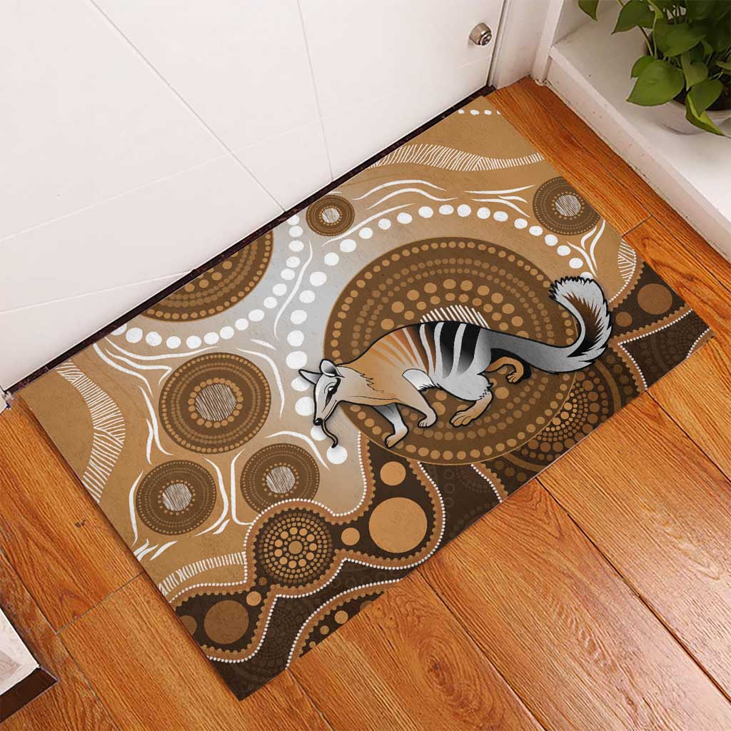 Numbat Australia Rubber Doormat Myrmecobius Fasciatus Indigenous Art - Aussie Hoodie