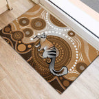Numbat Australia Rubber Doormat Myrmecobius Fasciatus Indigenous Art - Aussie Hoodie