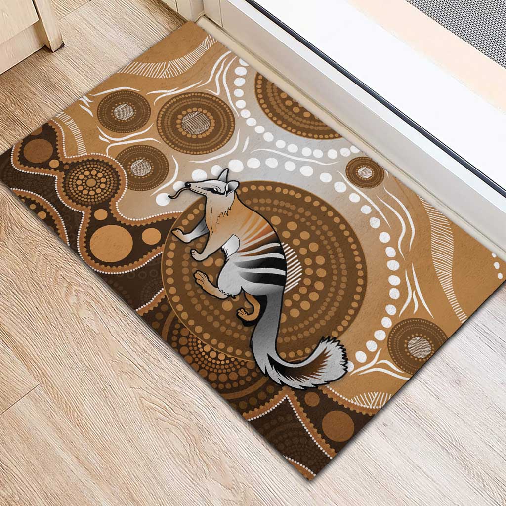 Numbat Australia Rubber Doormat Myrmecobius Fasciatus Indigenous Art - Aussie Hoodie