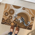 Numbat Australia Rubber Doormat Myrmecobius Fasciatus Indigenous Art - Aussie Hoodie