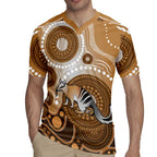 Numbat Australia Rugby Jersey Myrmecobius Fasciatus Indigenous Art - Aussie Hoodie