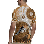 Numbat Australia Rugby Jersey Myrmecobius Fasciatus Indigenous Art - Aussie Hoodie