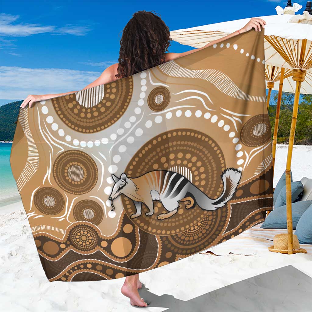 Numbat Australia Sarong Myrmecobius Fasciatus Indigenous Art - Aussie Hoodie