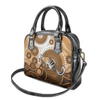 Numbat Australia Shoulder Handbag Myrmecobius Fasciatus Indigenous Art - Aussie Hoodie