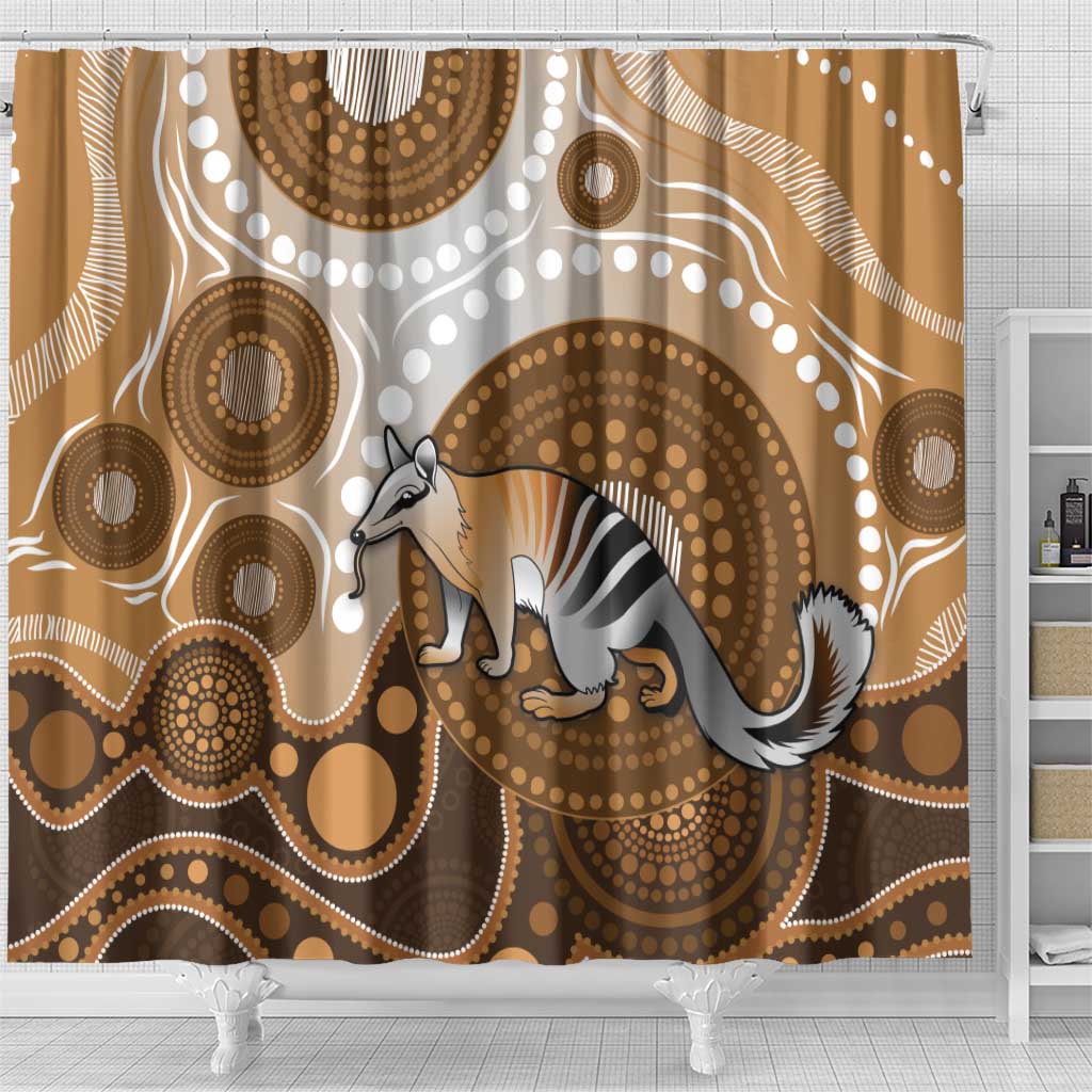 Numbat Australia Shower Curtain Myrmecobius Fasciatus Indigenous Art - Aussie Hoodie