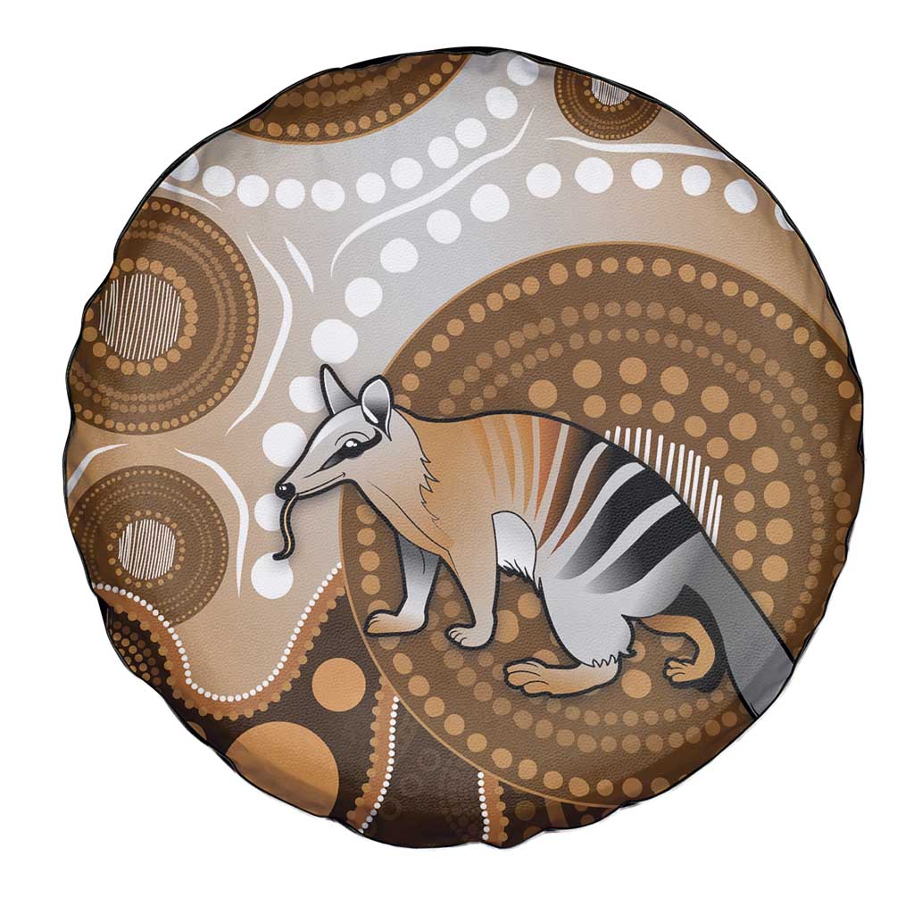 Numbat Australia Spare Tire Cover Myrmecobius Fasciatus Indigenous Art - Aussie Hoodie