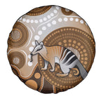 Numbat Australia Spare Tire Cover Myrmecobius Fasciatus Indigenous Art - Aussie Hoodie