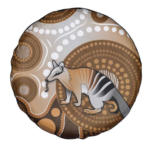 Numbat Australia Spare Tire Cover Myrmecobius Fasciatus Indigenous Art - Aussie Hoodie