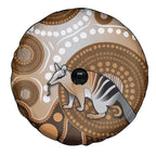 Numbat Australia Spare Tire Cover Myrmecobius Fasciatus Indigenous Art - Aussie Hoodie