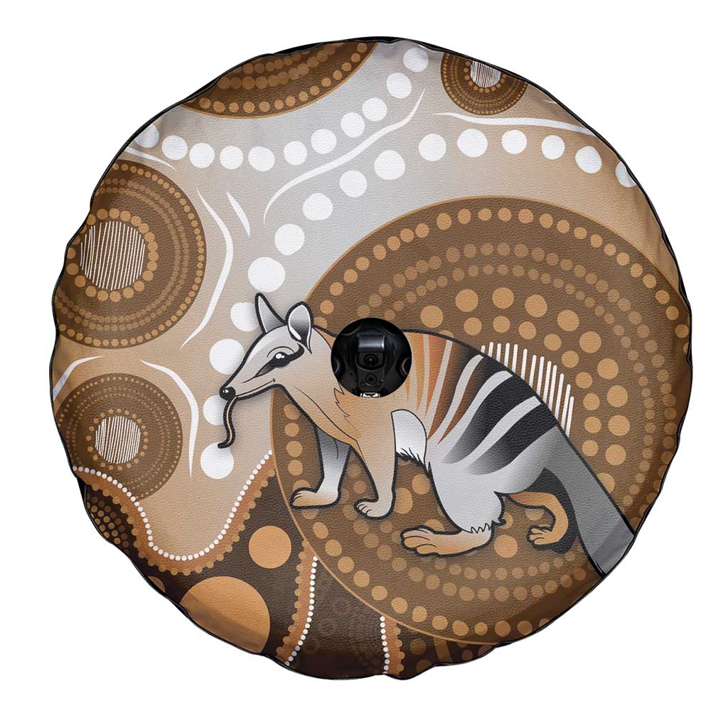 Numbat Australia Spare Tire Cover Myrmecobius Fasciatus Indigenous Art - Aussie Hoodie