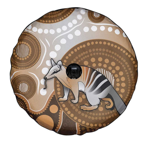 Numbat Australia Spare Tire Cover Myrmecobius Fasciatus Indigenous Art - Aussie Hoodie
