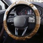 Numbat Australia Steering Wheel Cover Myrmecobius Fasciatus Indigenous Art - Aussie Hoodie