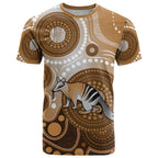 Numbat Australia T Shirt Myrmecobius Fasciatus Indigenous Art - Aussie Hoodie
