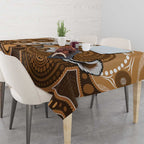 Numbat Australia Tablecloth Myrmecobius Fasciatus Indigenous Art - Aussie Hoodie