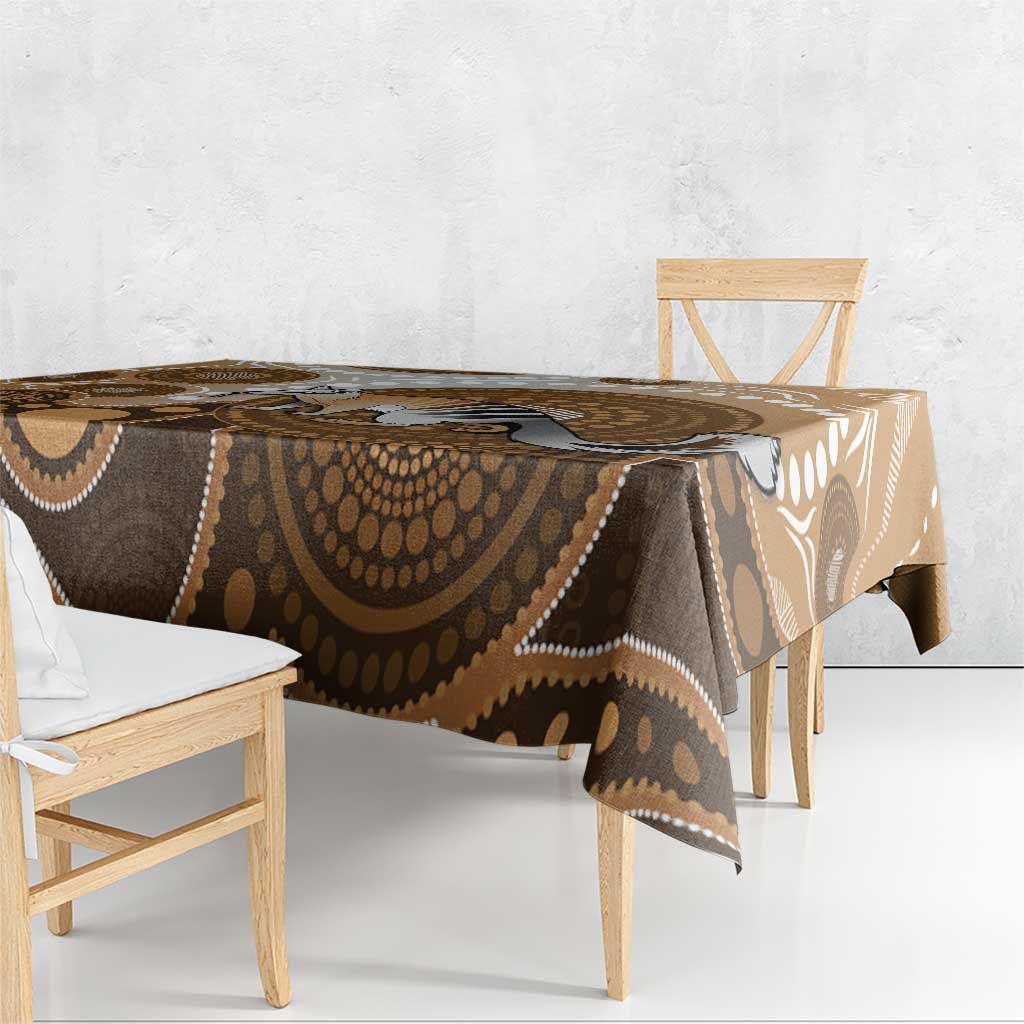 Numbat Australia Tablecloth Myrmecobius Fasciatus Indigenous Art - Aussie Hoodie