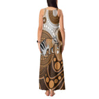 Numbat Australia Tank Maxi Dress Myrmecobius Fasciatus Indigenous Art - Aussie Hoodie