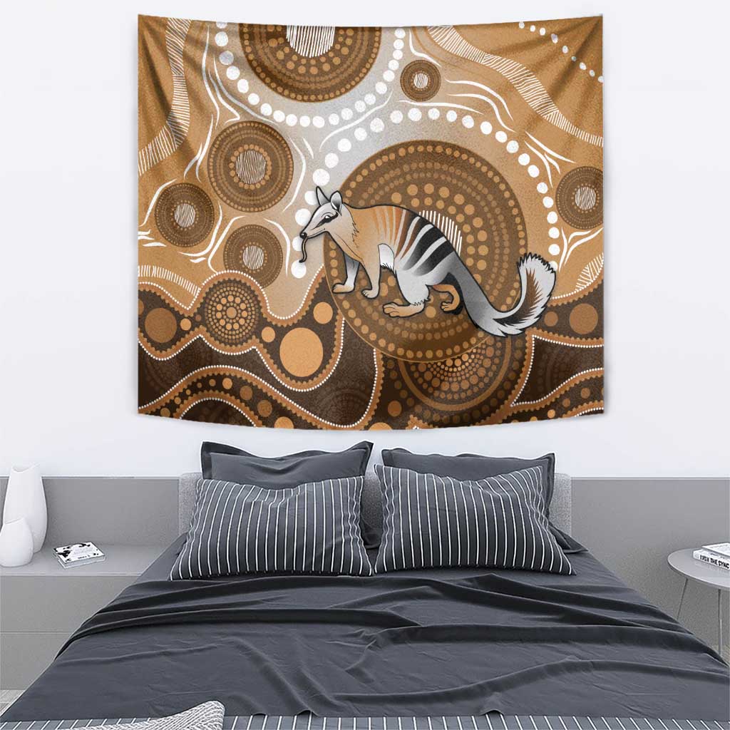 Numbat Australia Tapestry Myrmecobius Fasciatus Indigenous Art - Aussie Hoodie