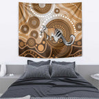 Numbat Australia Tapestry Myrmecobius Fasciatus Indigenous Art - Aussie Hoodie