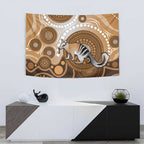 Numbat Australia Tapestry Myrmecobius Fasciatus Indigenous Art - Aussie Hoodie