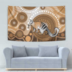 Numbat Australia Tapestry Myrmecobius Fasciatus Indigenous Art - Aussie Hoodie